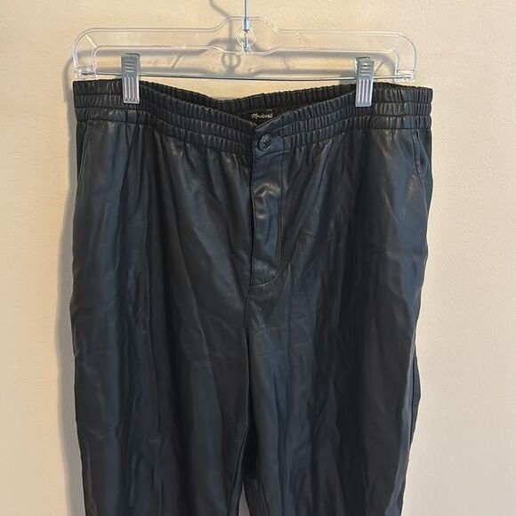 Madewell faux leather pants size 12 - Picture 2 of 6